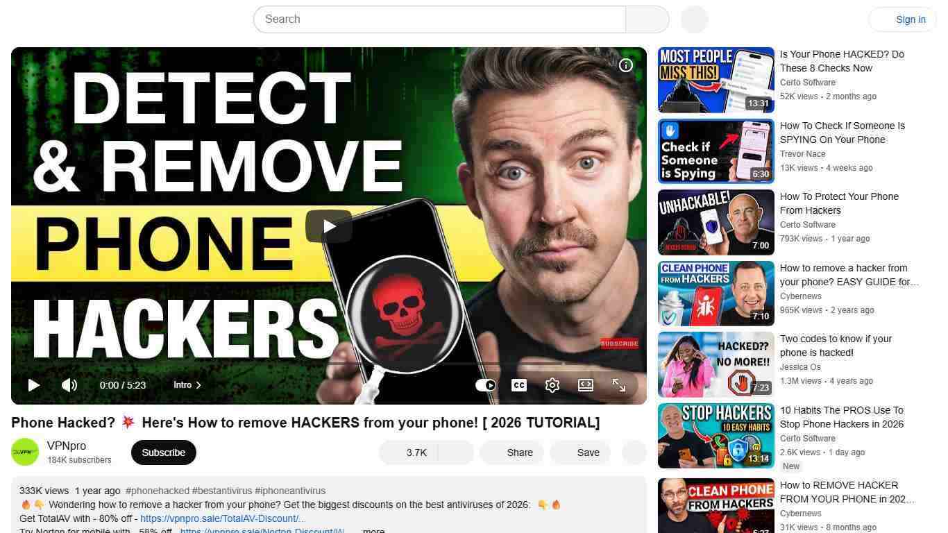 Phone Hacked? 💥 Here's How to remove HACKERS from your phone! [ 2026 TUTORIAL] - YouTube